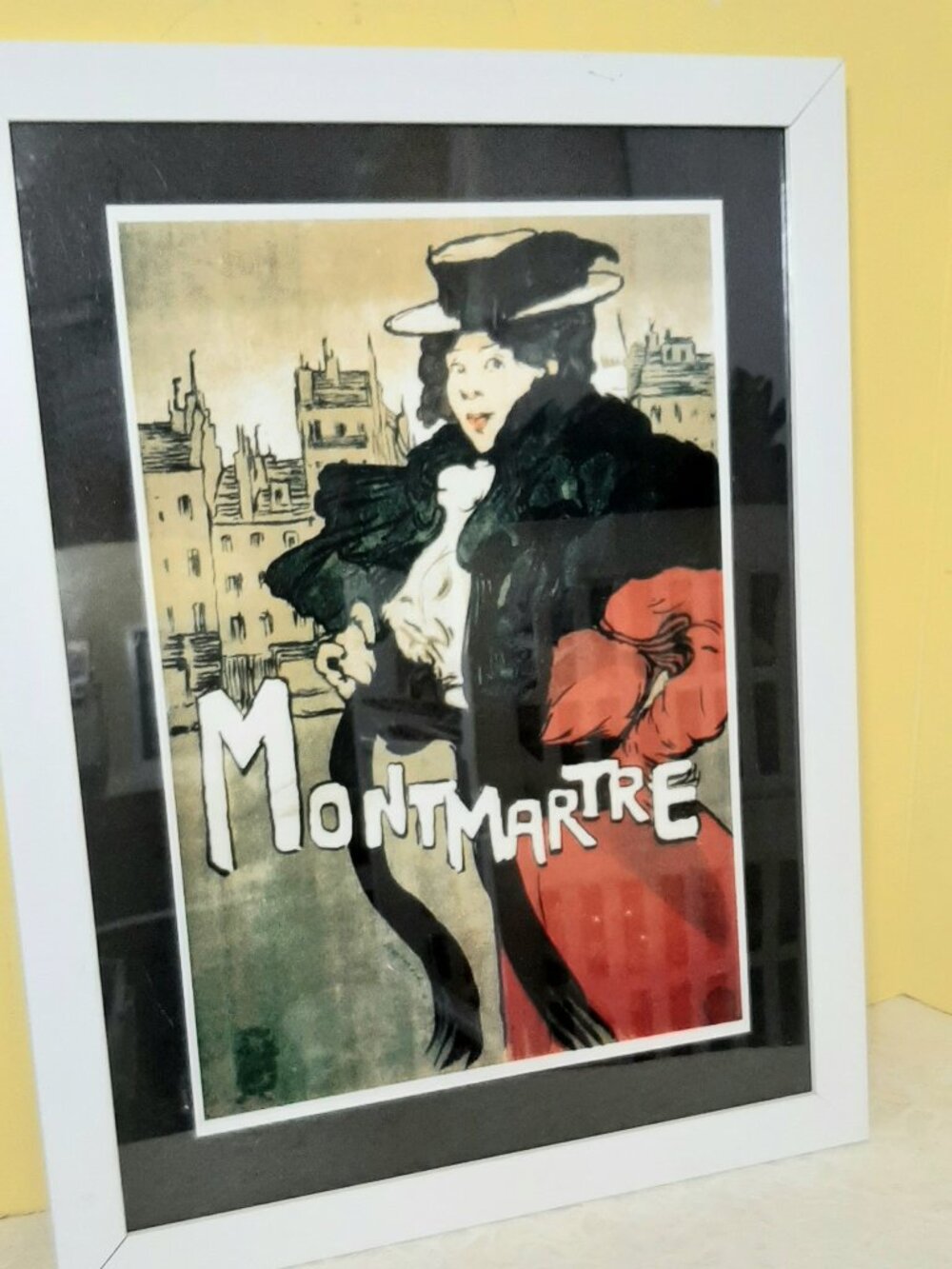 Toulouse-Lautrec Style Repro Poster Art. Framed